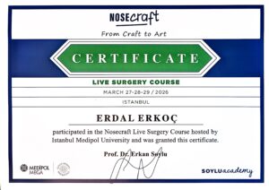 NOSECRAFT 2026 CERTIFICATE DR ERKOC
